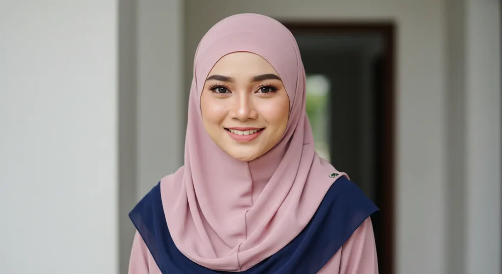 Cara pakai tudung bawal